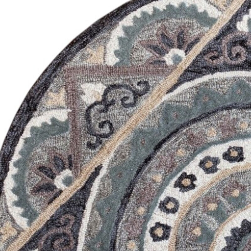 HomeRoots Wool Hand Woven Hearth Rug image number 3