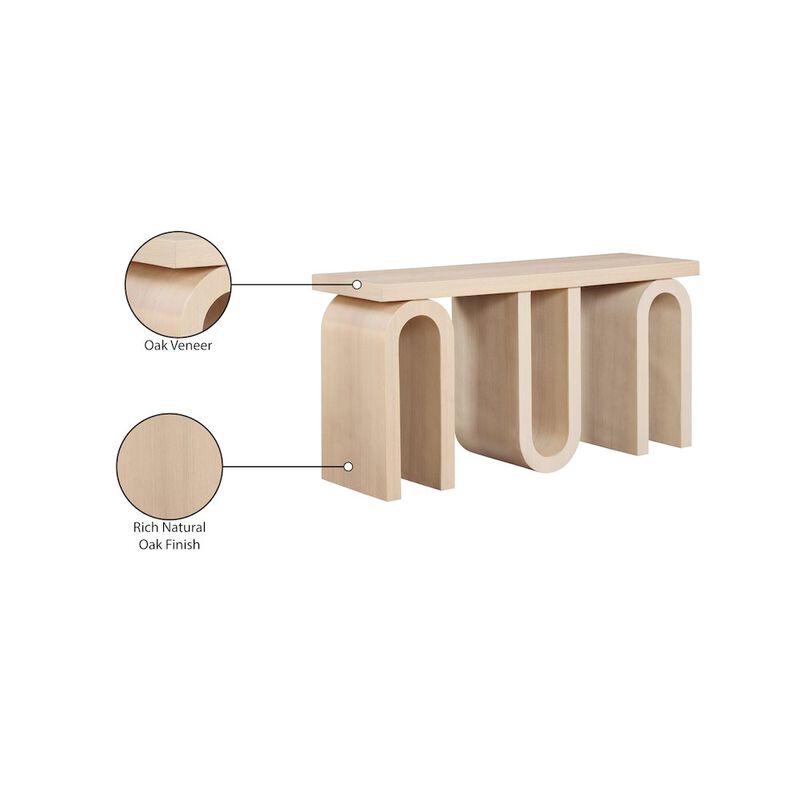Meridian Furniture Westbourne Natural Console Table