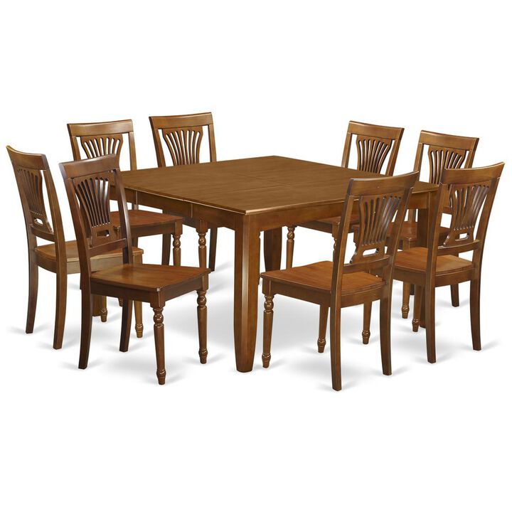 9 Pc Formal Dining set-Dining Table with Leaf and 8 Chairs.