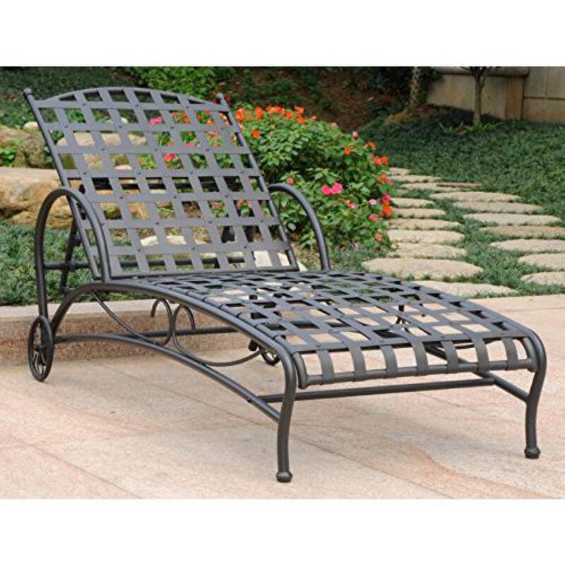 Santa Fe Nailhead Single Multi Position Chaise Lounge