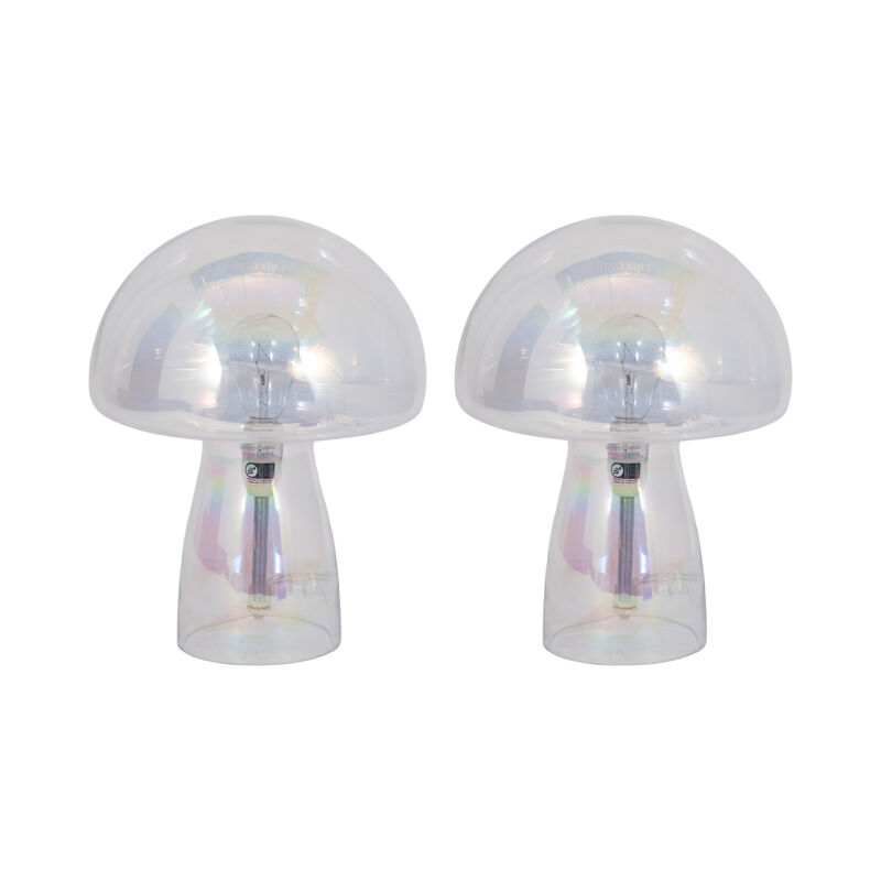 11" Luster Mushroom Lamp, Multi image number 0