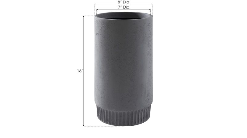 Harvest Medium Planter in Dark Gray