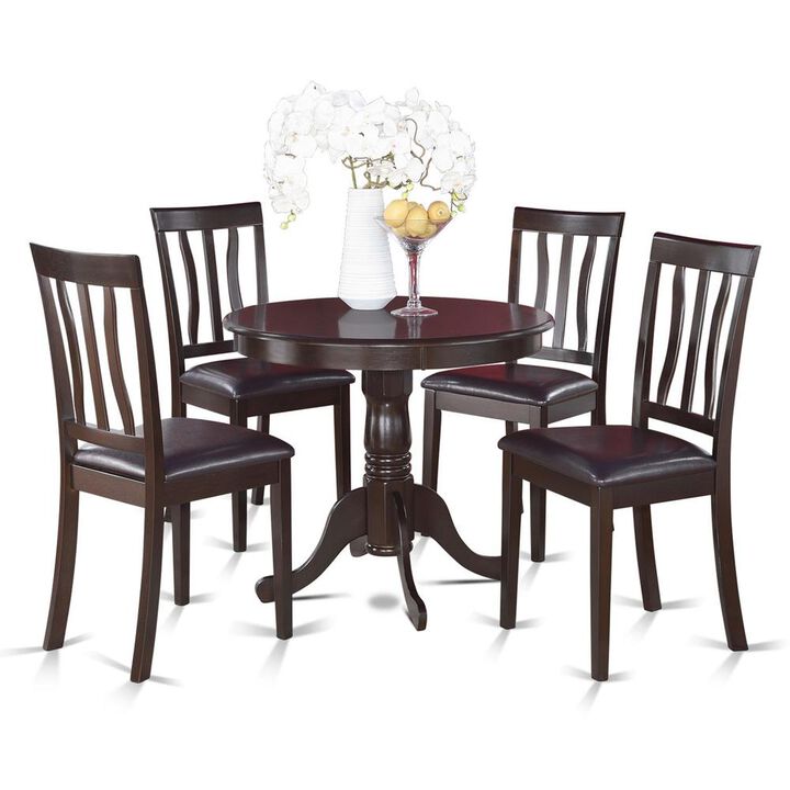 5 Pc Kitchen Table set-Kitchen Table and 4 Dining Chairs