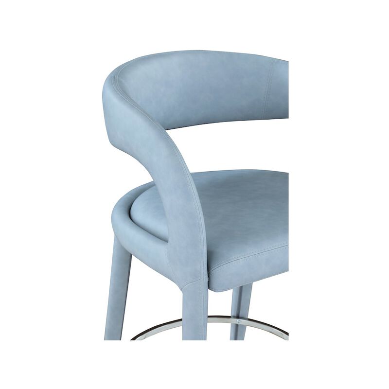 Meridian Furniture Sylvester Vegan Leather Stool