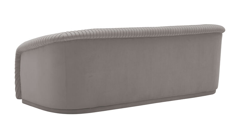 Yara Pleated Velvet Sofa. image number 3
