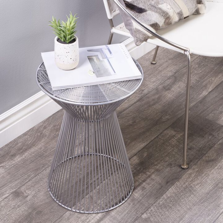 Butler Specialty Greeley Metal Side Table, Silver