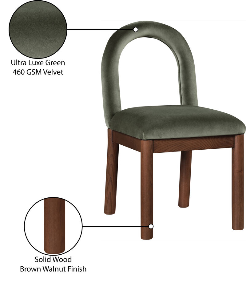 Meridian Furniture Conrad Velvet Dining Chair image number 8