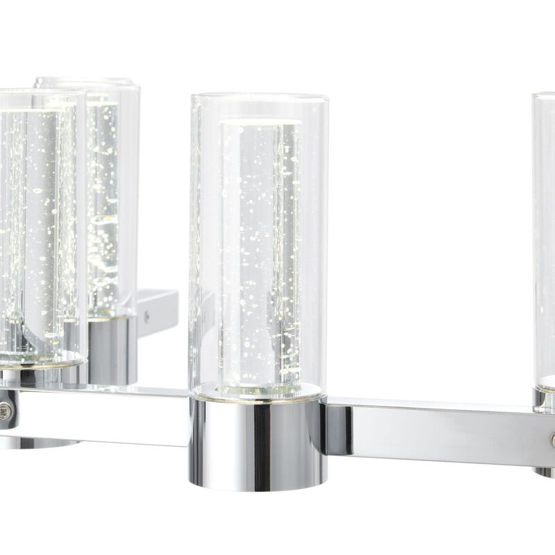 Victory Chandelier Matte Black Metal and Acrylic 12 LED Lights Dimmable