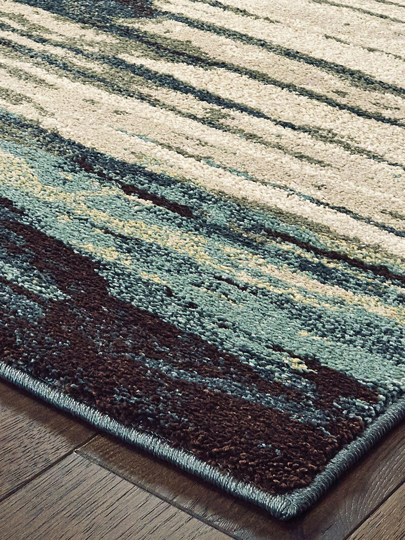 Carson 6'7" x 9'2" Blue Rug image number 1