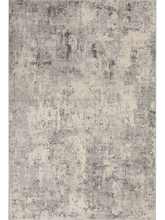 Rustic Textures RUS07 Gray/Beige 6' x 9' Rug