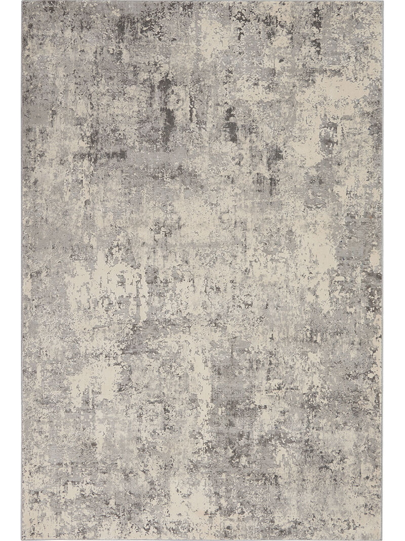Rustic Textures RUS07 Gray/Beige 6' x 9' Rug