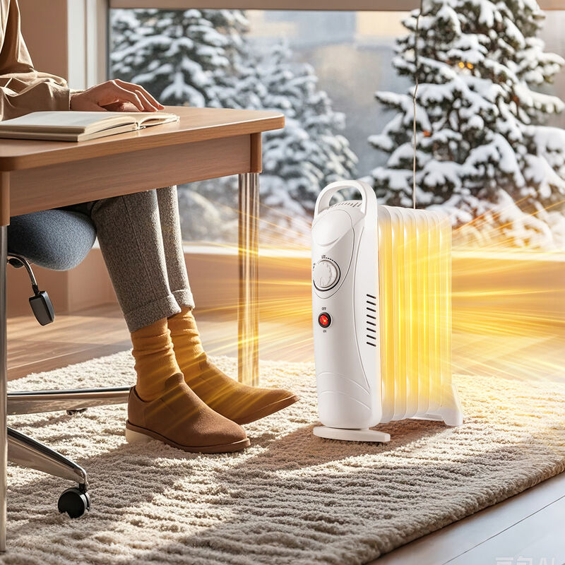 Electric Oil Filled Radiator Heater with Adjustable Thermostat