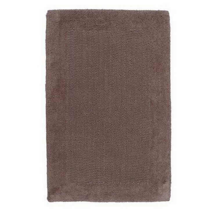 Knightsbridge Bella Napoli 220 GSF Reversible Bath Rug 20 x 30 - Stone