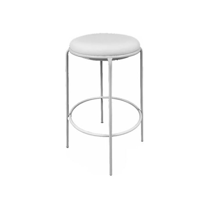 Pangea Home Sly Barstool White (Set Of 2)