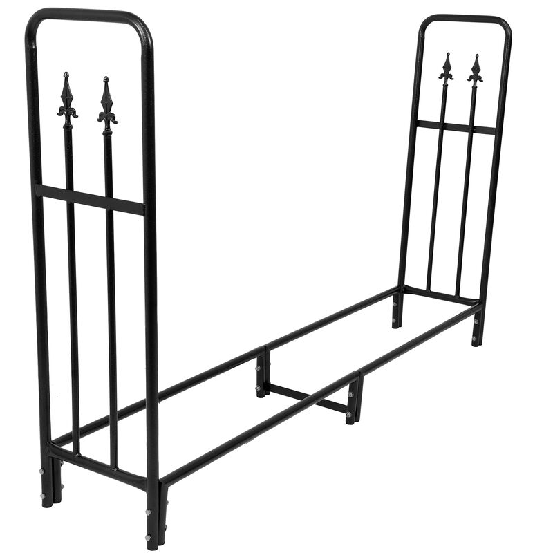 Sunnydaze 6 ft Decorative Steel Firewood Log Rack