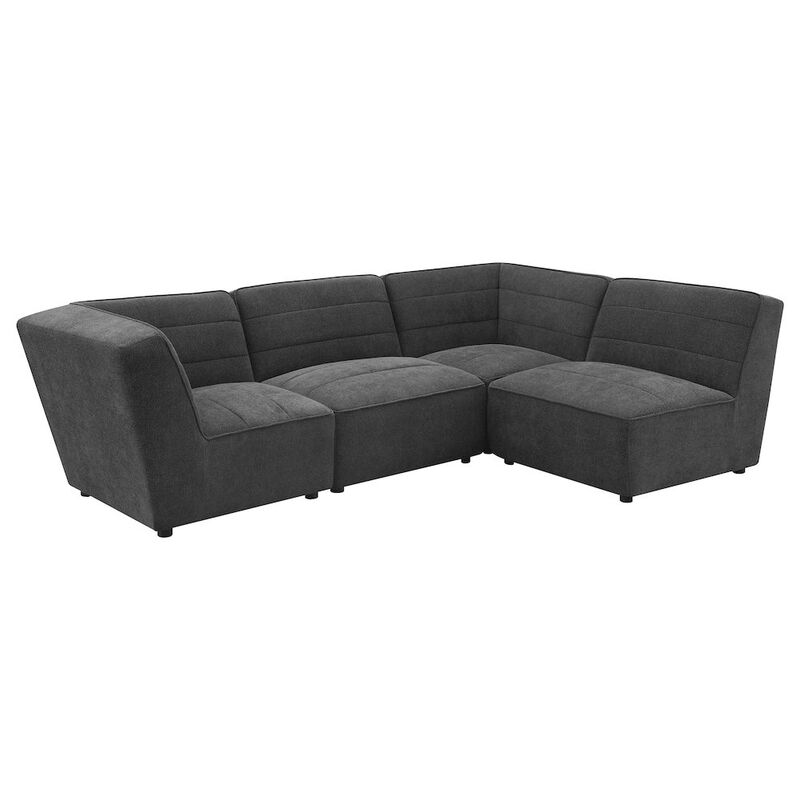 Coaster Co. of America Sunny Upholstered Armless Chair Dark Charcoal image number 6