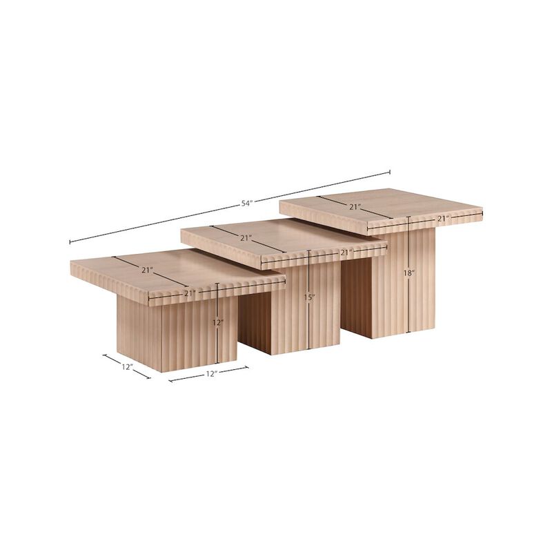 Meridian Furniture Spencer Natural Oak Veneer Coffee Table