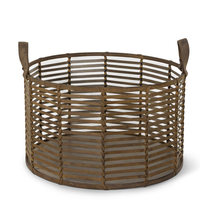 Finn Leather Basket-Large