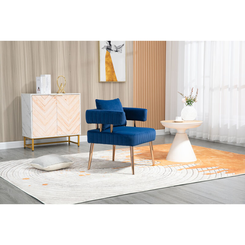 Accent Chair, leisure single chair with Golden feet