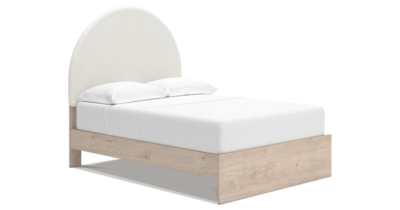 Shapella full Upholstered Panel Bed image number 0