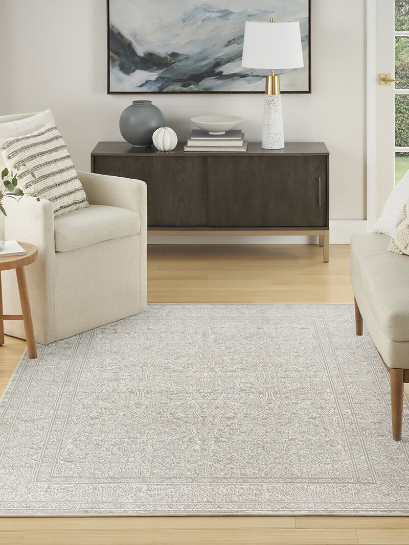 Eco Cycle ECY03 Ivory/Beige 5'3" x 7'3" Rug