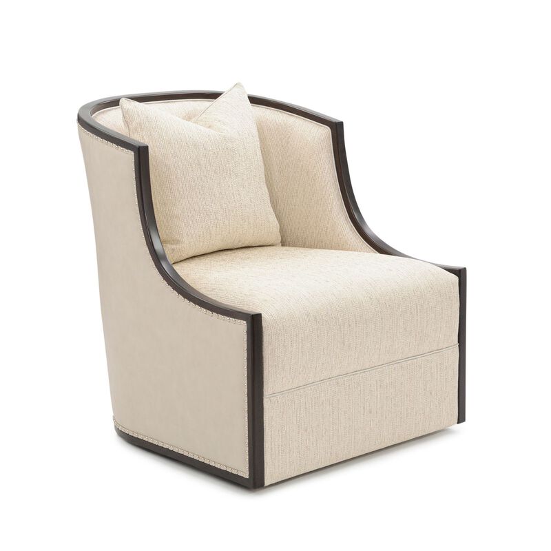 Ticinese Brown Swivel Chair