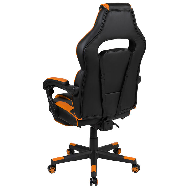 X40 Gaming Chair Racing Ergonomic Computer Chair with Fully Reclining Back/Arms, Slide-Out Footrest, Massaging Lumbar - / image number 6
