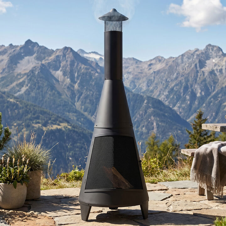 Rustic Steel Chiminea