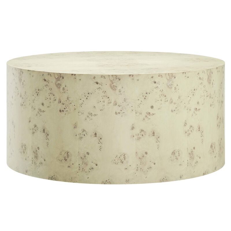 Cosmos 35" Round Burl Wood Coffee Table image number 0