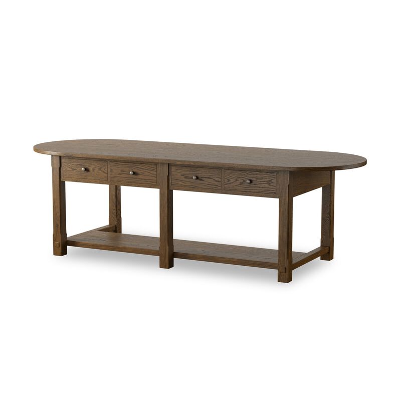 Elise Spiced Oak Kitchen Island