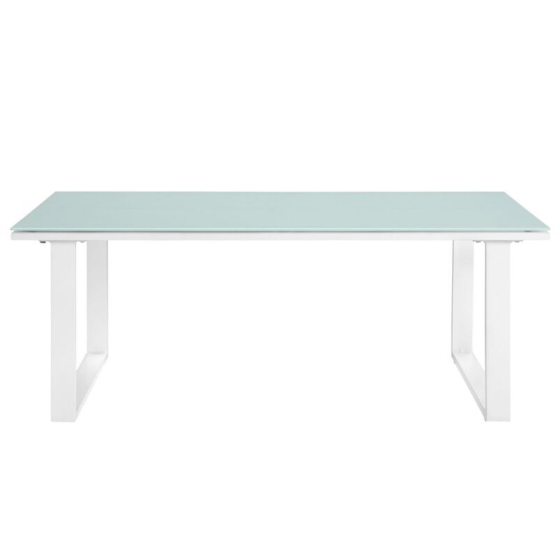 Fortuna Outdoor Patio Coffee Table - White