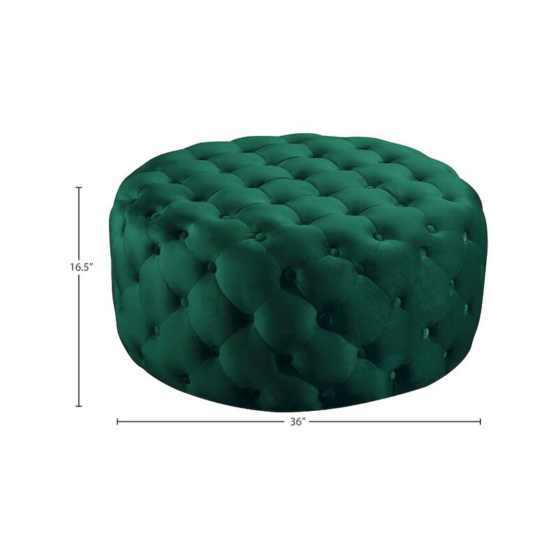 Meridian Furniture Addison Velvet Ottoman/Bench