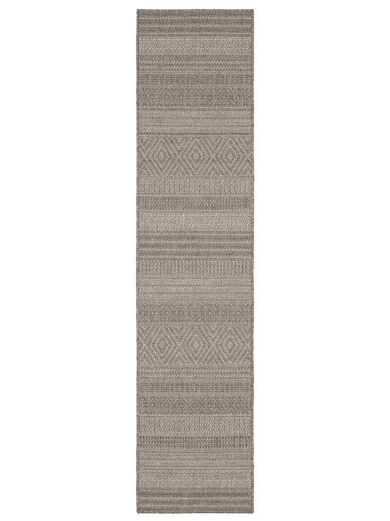 Caicos 1'10" x 7'6" Grey Rug