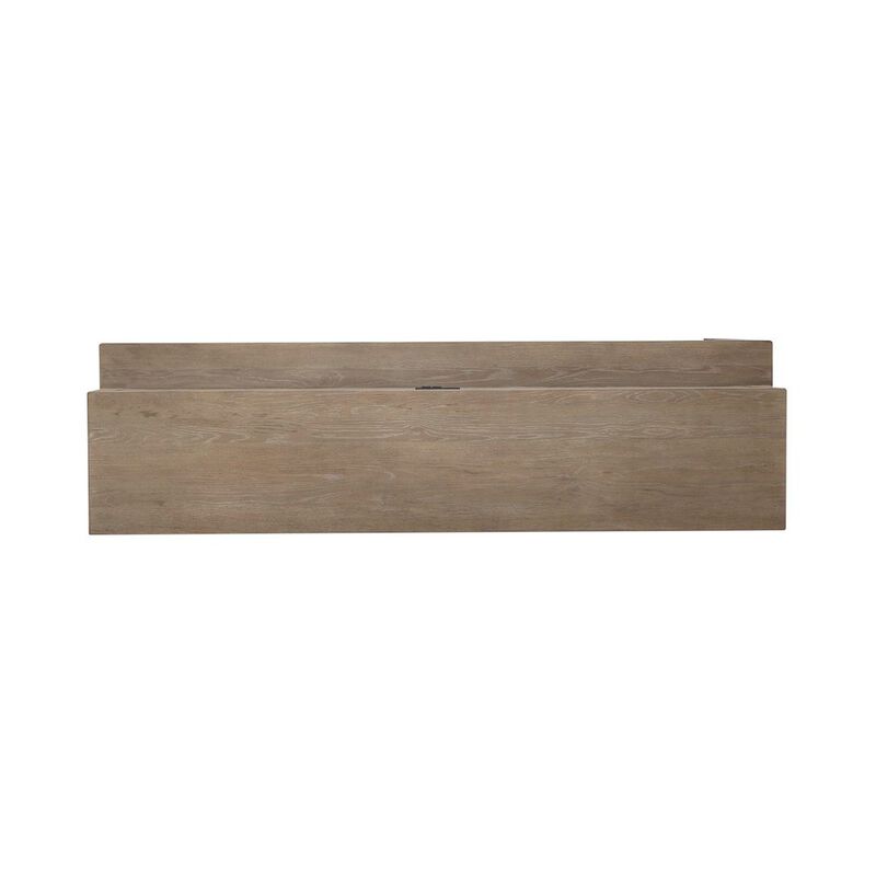 Liberty Furniture Brentwood Console Bar Table with AC, USB Charging Station - Sandstone Oak Wood image number 4