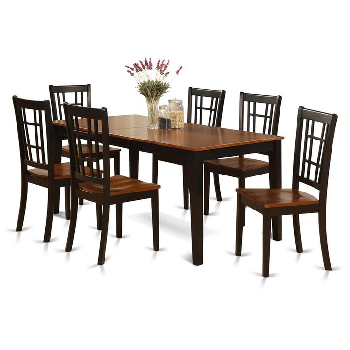 7 Pc formal Dining room set-Dining Table and 6 Chairs for Dining room