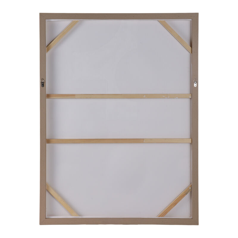 36x48 Geometric 3-dimensional Wall Art, White image number 5