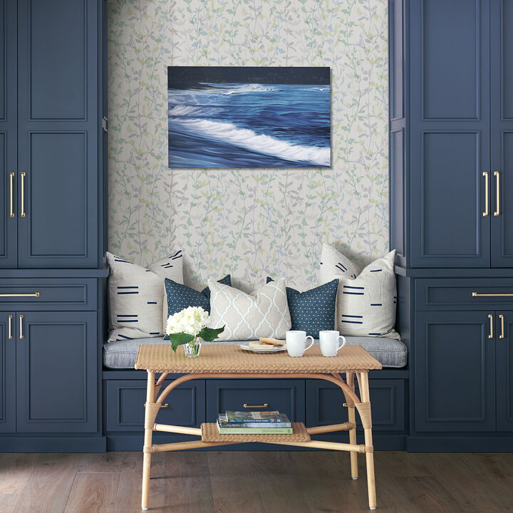 Thea Green Floral Trail Wallpaper