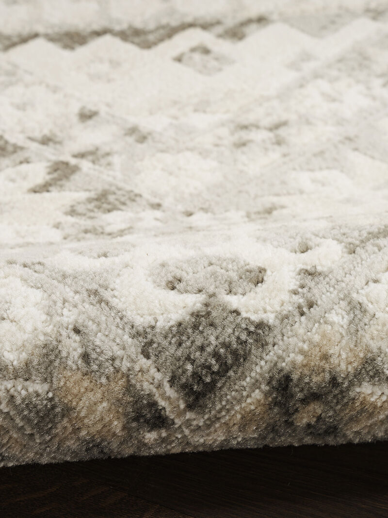 Serenity Home SRH01 Ivory/Gray 9' x 12' Rug