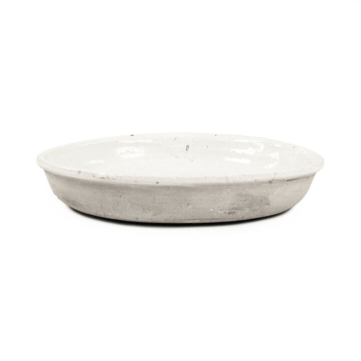 Distressed White Plate