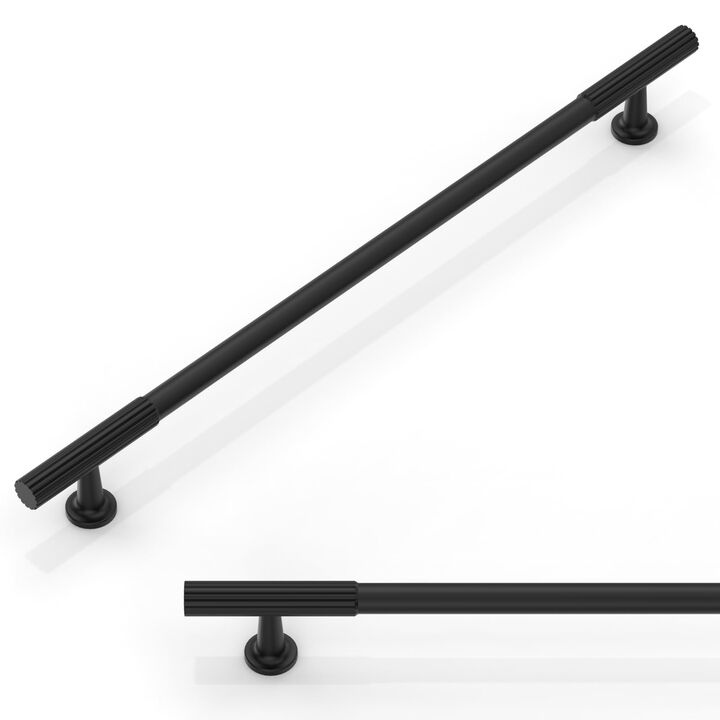 Talentedeco 10 Pack Matte Black Cabinet Pulls 10 Inch(254mm) Kitchen Cabinet Handles Cabinet Hardware for Drawer Pulls