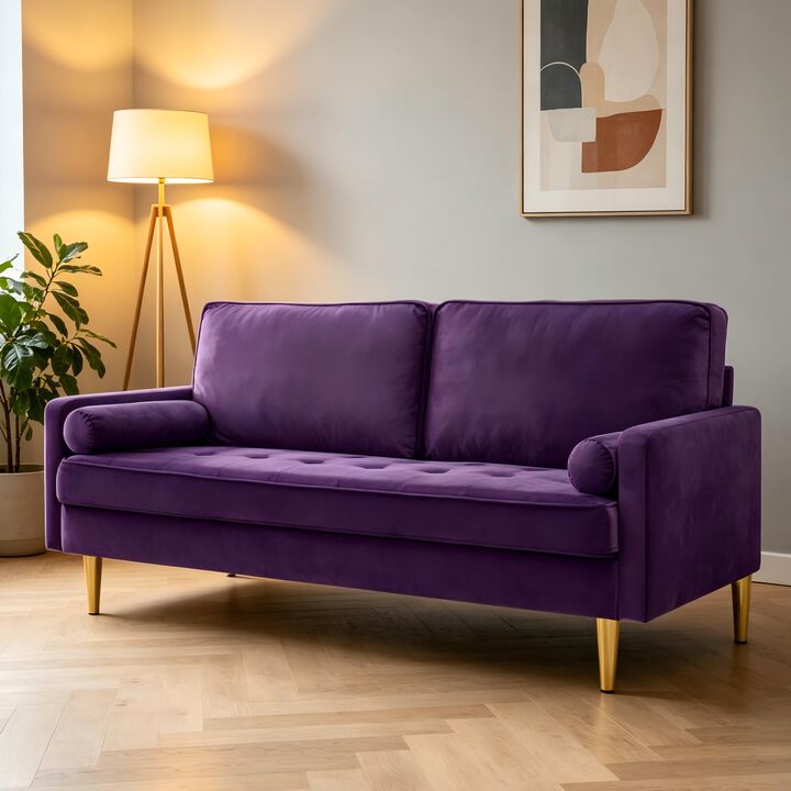 Rufpen Minimalist Velvet Loveseat