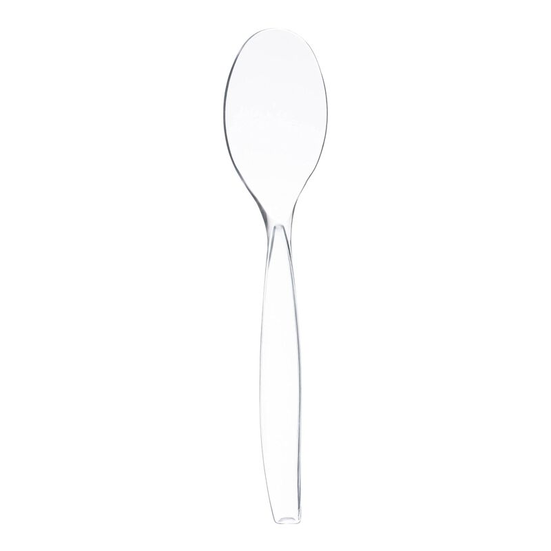 Clear Plastic Serving Spoons (144 Spoons) image number 0
