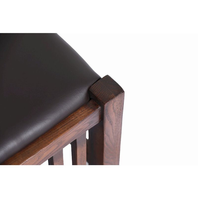 Crafters and Weavers Mission Oak Foot Stool - Spindles Walnut