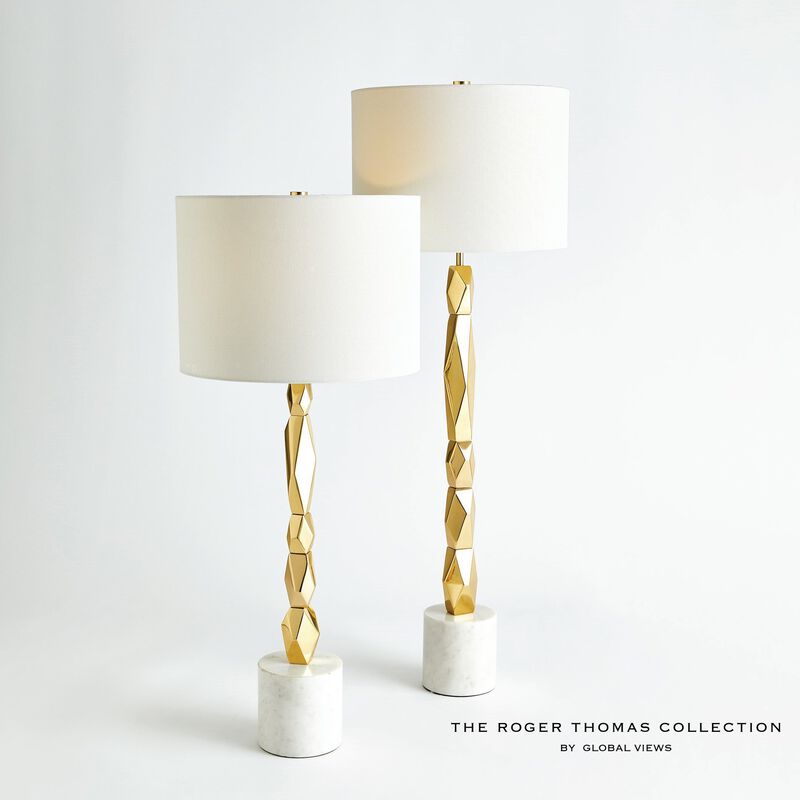 Facet Block Tall Table Lamp