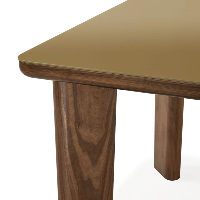 TOV Furniture Oani Walnut and Glass Long Dining Table