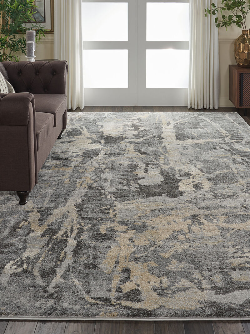 Fusion FSS10 Gray 7'10" x 10'6" Rug