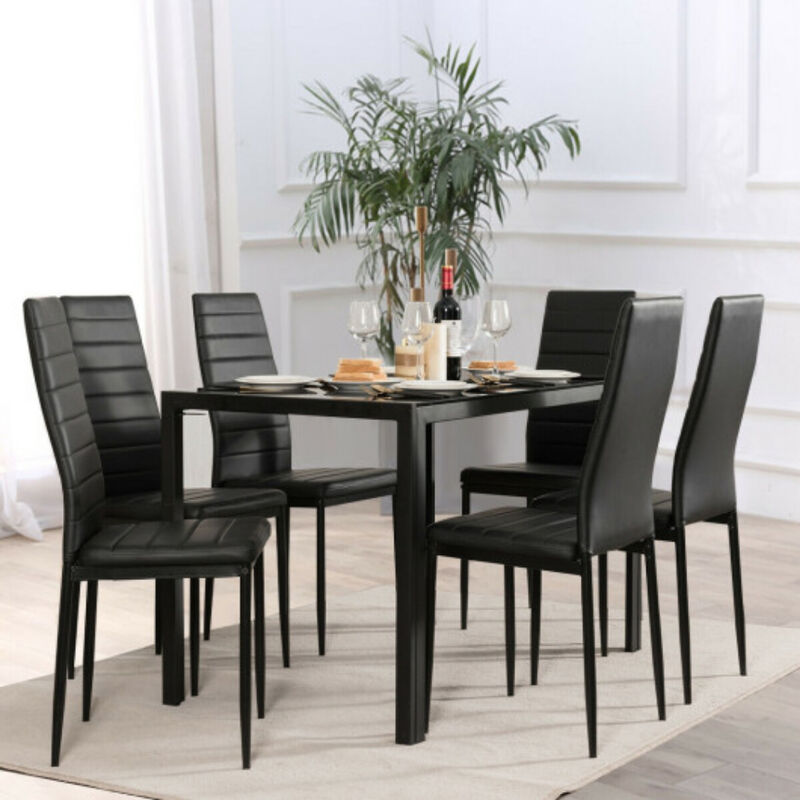 Set of 2 or 6 High Back Dining Chairs-Set of 6 image number 2
