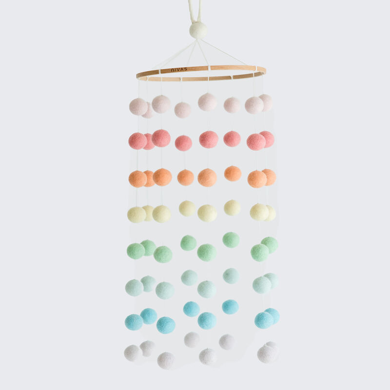 Pom Pom Mobile (Rainbow) image number 0