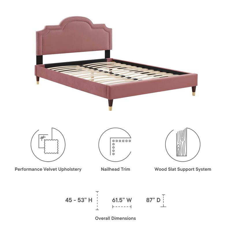 Modway - Aviana Performance Velvet King Bed image number 7