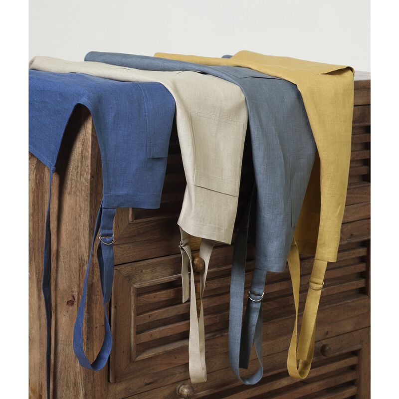 Solino Home 100% Pure Linen Apron - Kitchen Linen image number 5